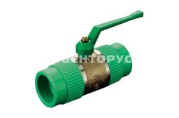 41318 Aquatherm Кран шаровой PP-R/латунь Fusiotherm green pipe 63 мм